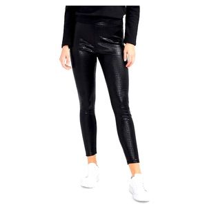 Express High Waist, Black Croc stretchy leggings size Large